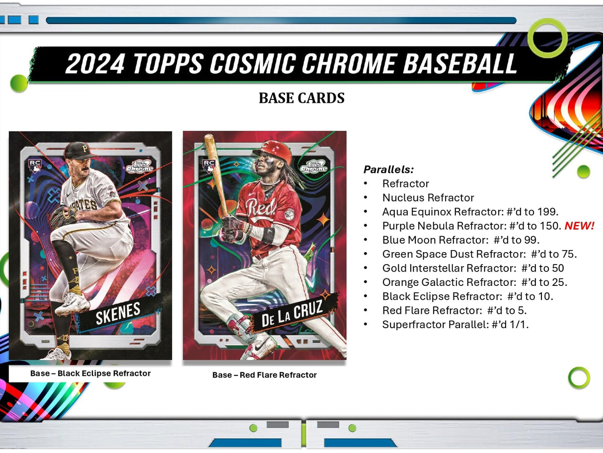 Topps Cosmic Chrome Baseball 2024 - Hobby Box