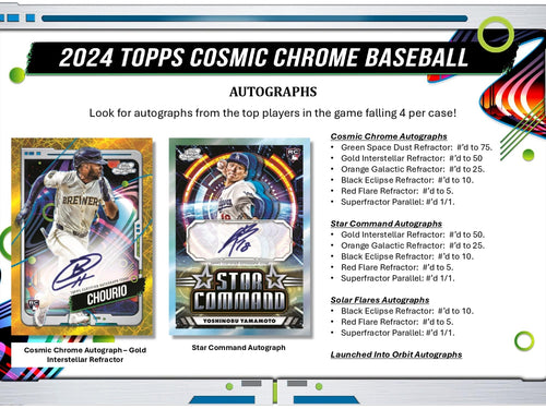 Topps Cosmic Chrome Baseball 2024 - Hobby Box