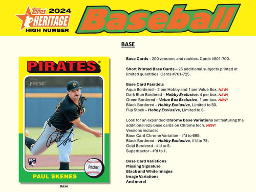 Topps Heritage High Number Baseball 2024 - Value Box