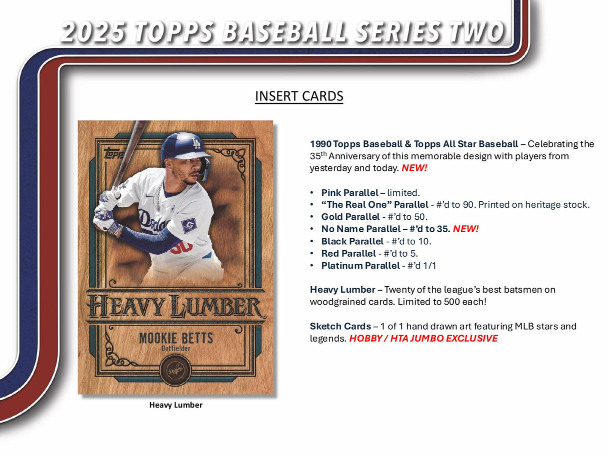 Topps MLB Baseball Series 2 2025 - Jumbo Box