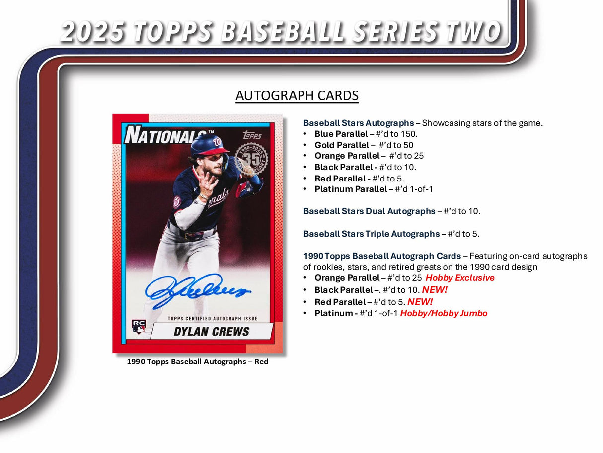 Topps MLB Baseball Series 2 2025 - Jumbo Box