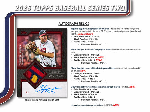 Topps MLB Baseball Series 2 2025 - Hobby Box