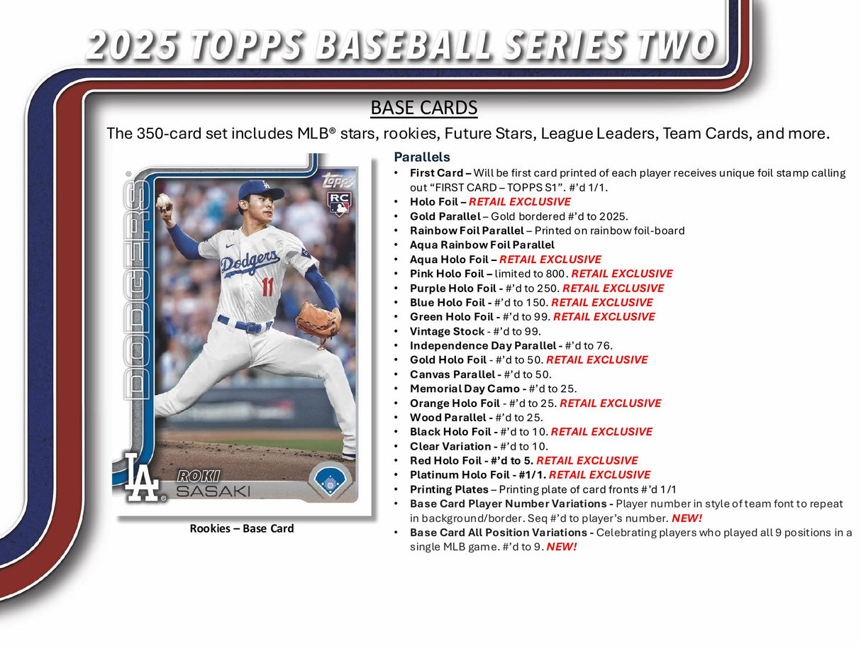 Topps MLB Baseball Series 2 2025 - Mega Box