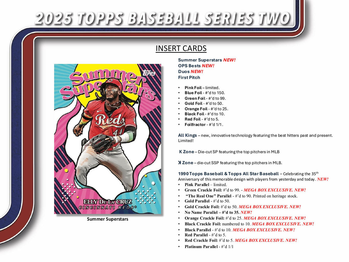 Topps MLB Baseball Series 2 2025 - Mega Box