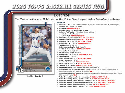 Topps MLB Baseball Series 2 2025 - Value Box