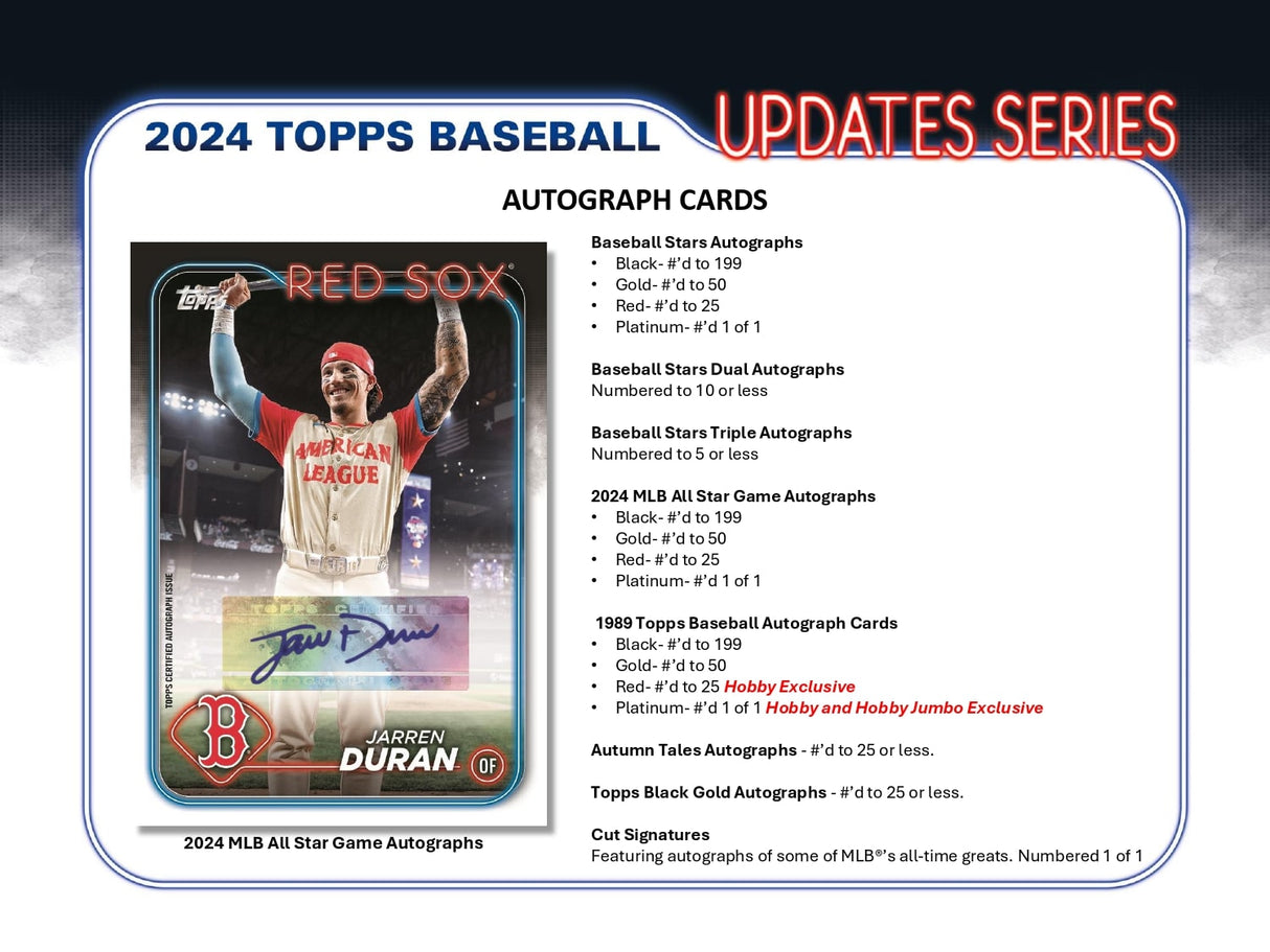 Topps Update Series Baseball 2024 - Hobby Box