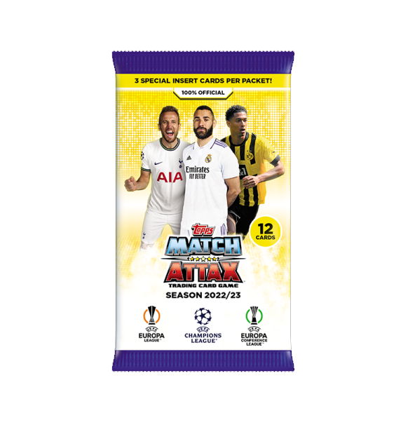 Fodboldkort Topps Match Attax 2022/23 Booster Display