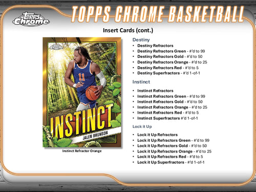 Topps Chrome Basketball 2024/25 - Hobby Box