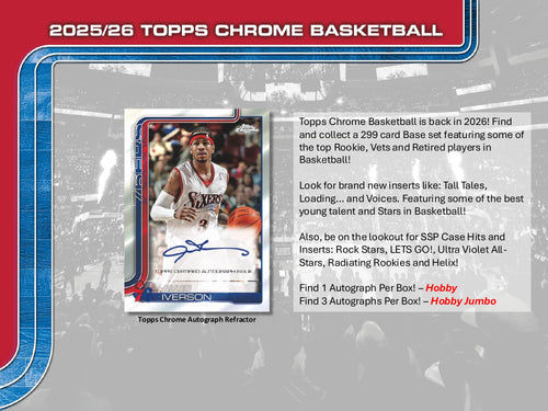 Topps Chrome Basketball 2025/26 - Jumbo Box