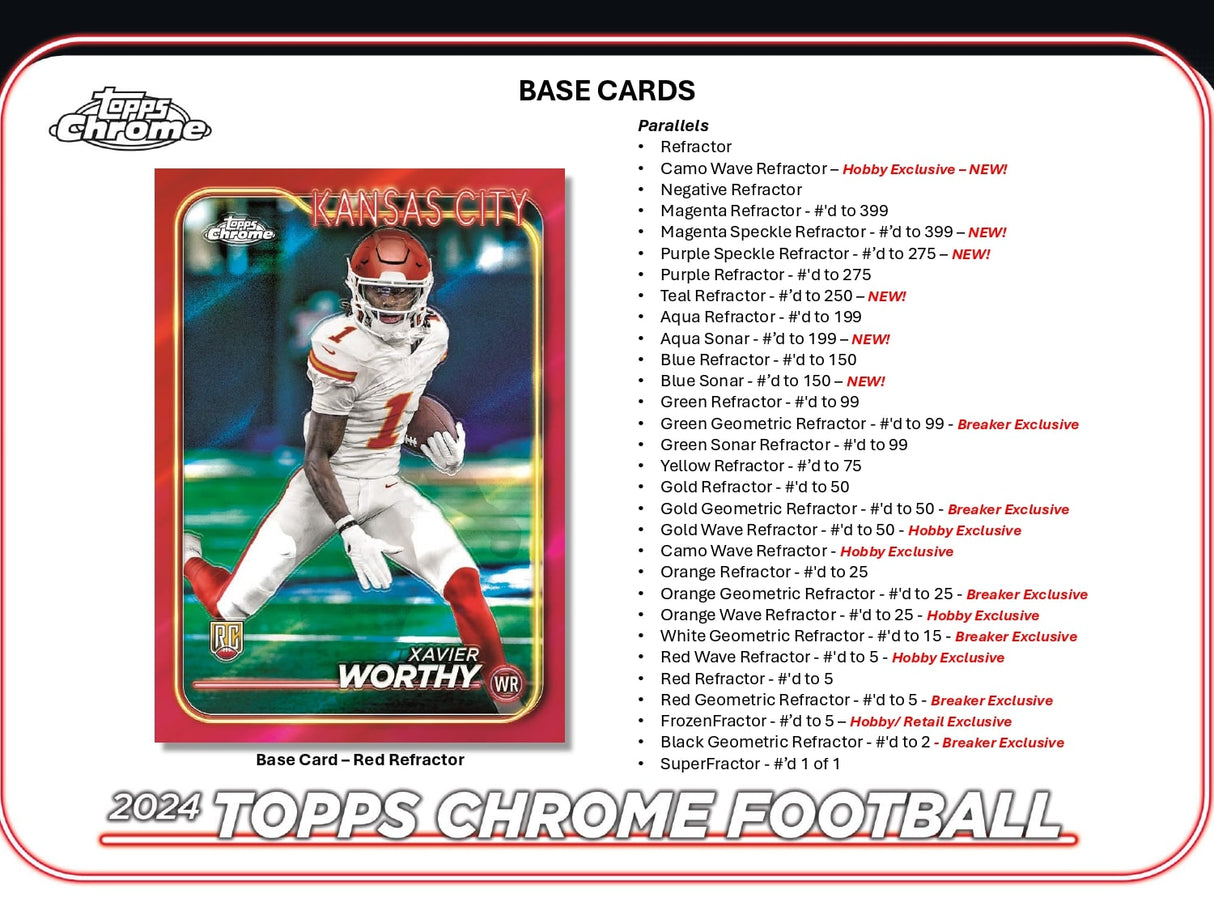 Topps Chrome Football 2024 - Hobby Box