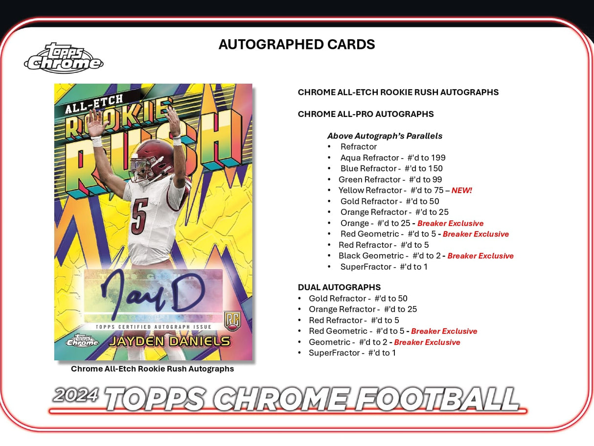 Topps Chrome Football 2024 - Hobby Box