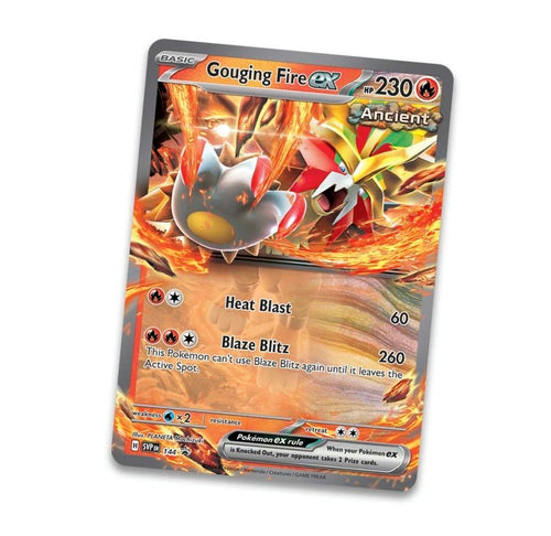 Pokémon Paradox Destinies - Gouging Fire Ex Tin