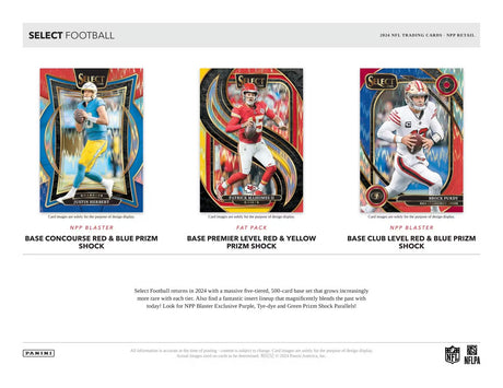Panini Select NFL Football 2024 - Fat Pack