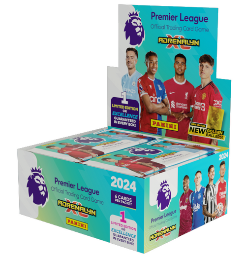 Fodboldkort - Panini Premier League Adrenalyn XL 2023/24 - Booster display