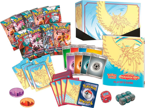 Pokemon Scarlet & Violet 4 - Paradox Rift - Elite Trainer Box - Roaring Moon