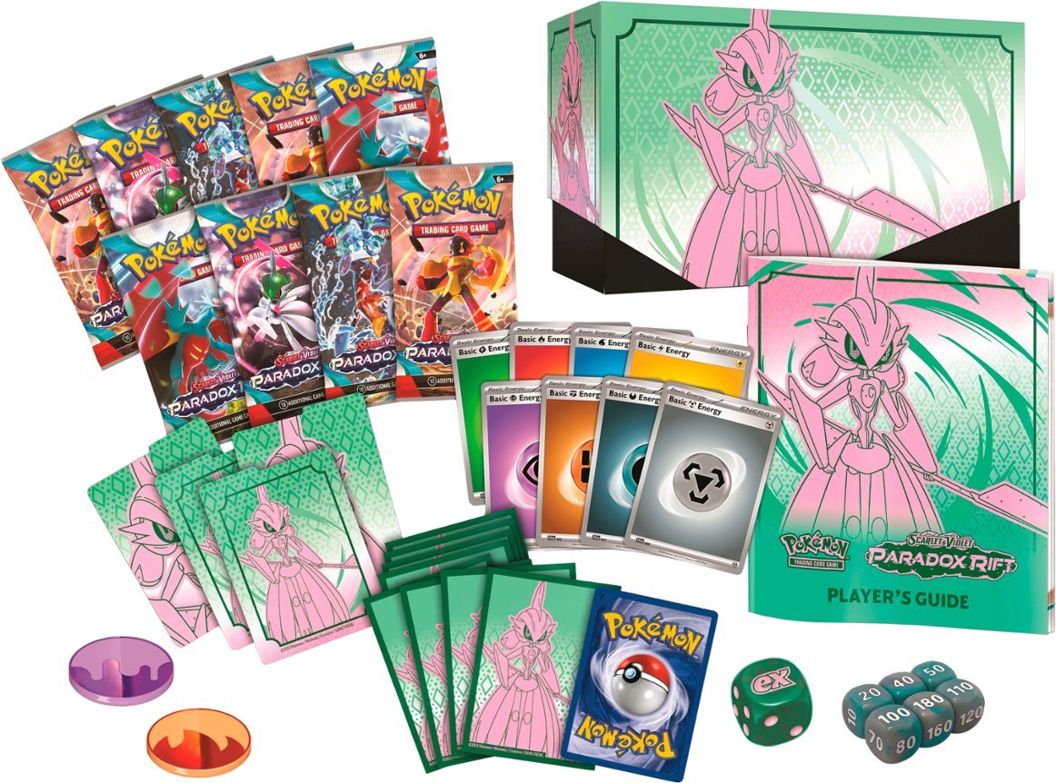 Pokemon Scarlet & Violet 4 - Paradox Rift - Elite Trainer Box - Iron Valiant