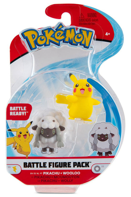 Pokemon: Battle Figure - Pikachu and Wooloo