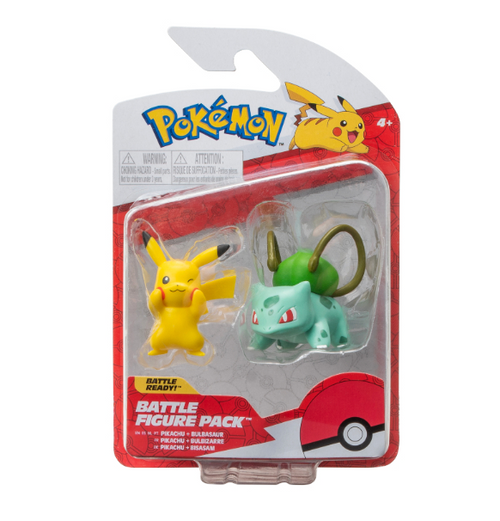 Pokemon: Battle Figure - Bulbasaur & Pikachu
