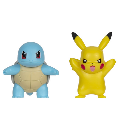 Pokemon: Battle Figure - Squirtle & Pikachu