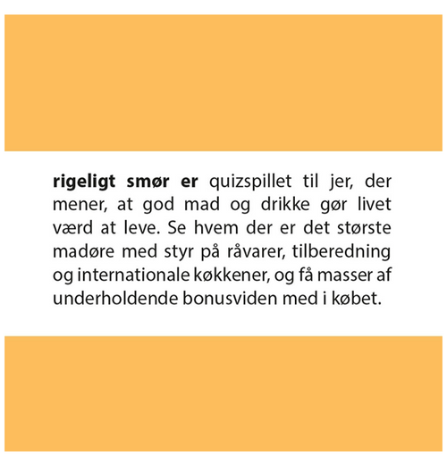 Quickie: Rigeligt Smør (Dansk)