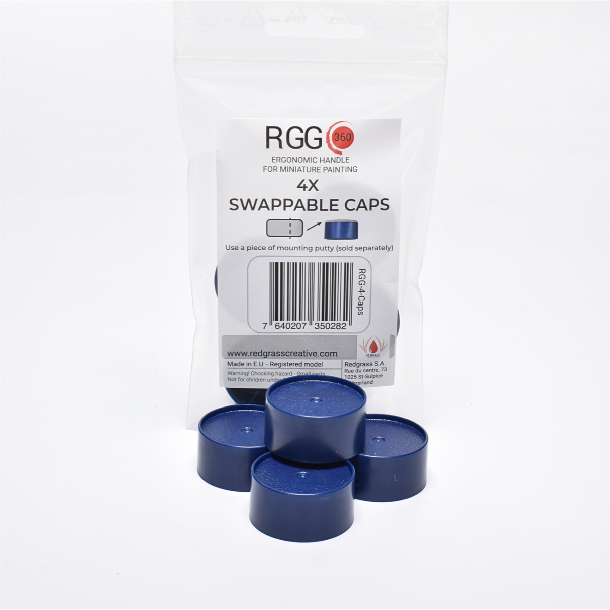 Redgrassgames: Swappable Caps for 360 V2 Ergonomic Painting Handle (4stk)