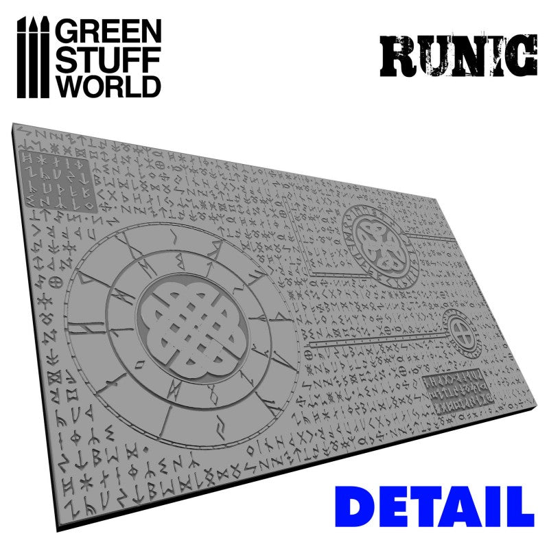 Green Stuff World Rolling Pin Runic