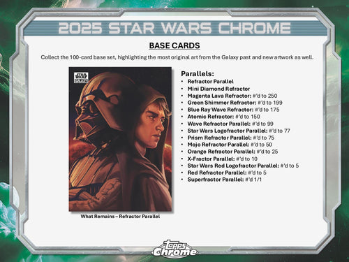 Topps Star Wars Chrome Galaxy 2025 - Hobby Box