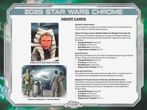 Topps Star Wars Chrome Galaxy 2025 - Hobby Box