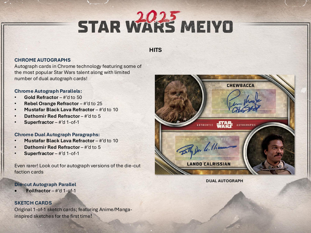 Topps Star Wars Meiyo 2025 - Hobby Box