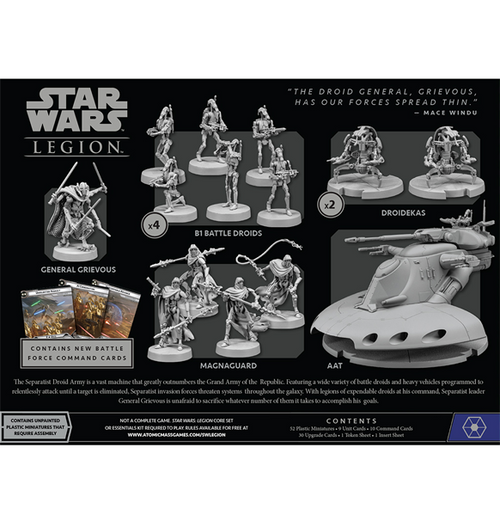 Star Wars Legion: Separatist Invasion Force - Battle Force Starter Set