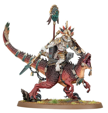 Age of Sigmar: Seraphon - Saurus Scar-Veteran on Aggradon