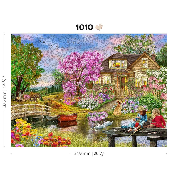 Springtime Cottage - 1000 (puslespil)