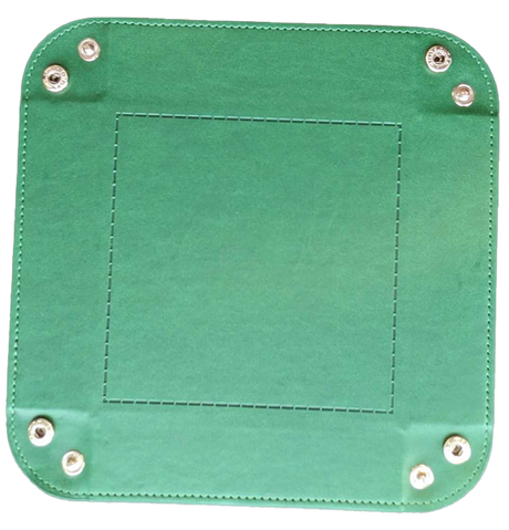 Square Folding Dice Tray - Green