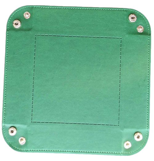 Square Folding Dice Tray - Green