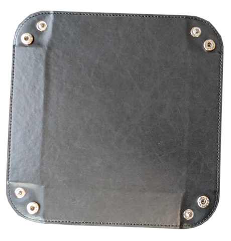 Square Folding Dice Tray - Black