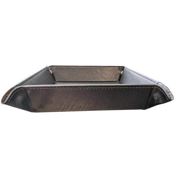 Square Folding Dice Tray - Black