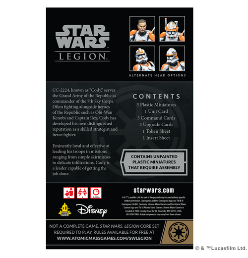 Star Wars Legion - Clone Commander Cody (Commander Expansion)