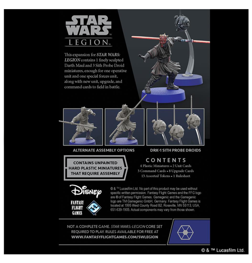 Star Wars Legion - Darth Maul and Sith Probe Droids (Operative Expansion)