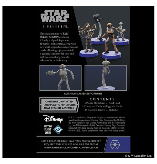 Star Wars Legion - Separatist Specialists (Personnel Expansion)