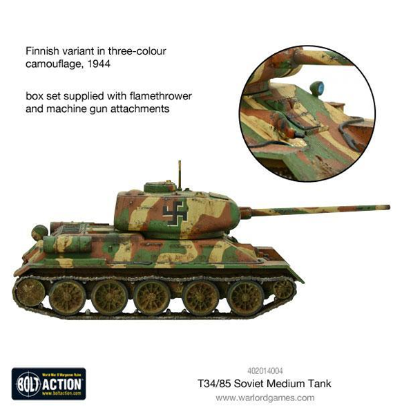 Bolt Action:  T-34/85 Medium Tank (Eng)