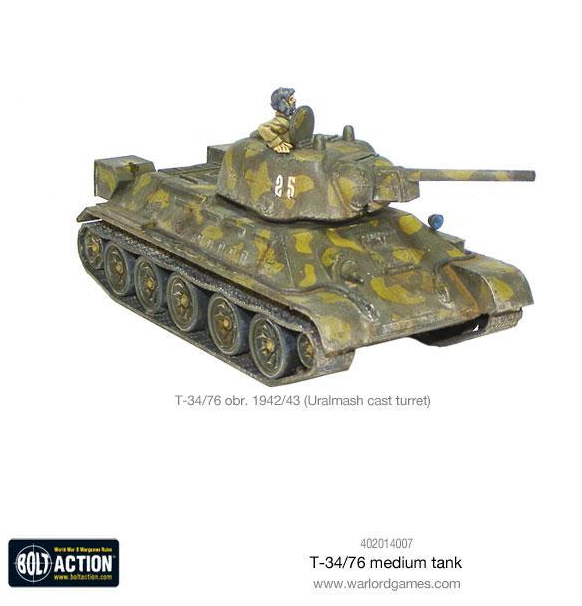 Bolt Action: T34/76 Medium Tank (Eng)