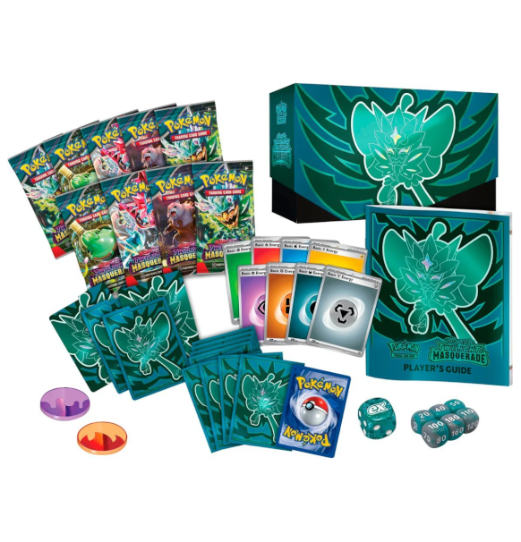 *Forudbestiling* Pokemon Twilight Masquerade - Elite Trainer Box indhold