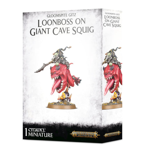 Age of Sigmar: Gloomspite Gitz - Loonboss on Giant Cave Squig