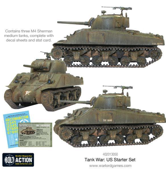 Bolt Action: Tank War - US Starter Set (Eng)