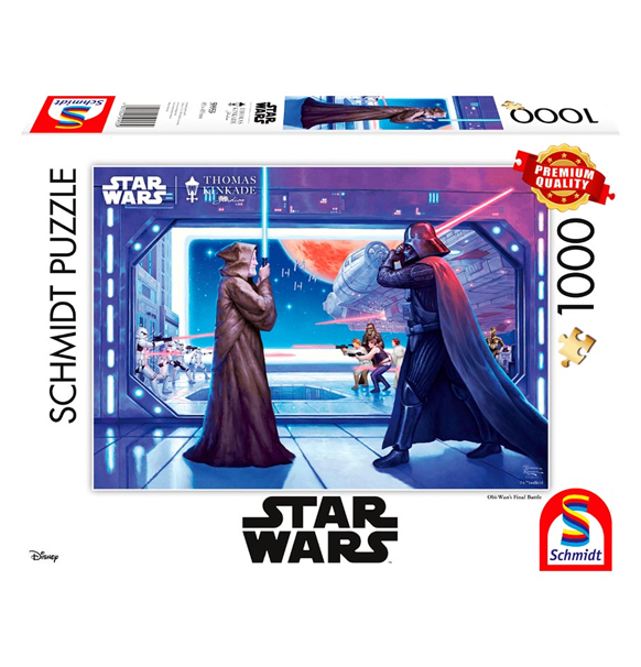Thomas Kinkade: Star Wars - Obi Wans Final Battle - 1000 (Puslespil)