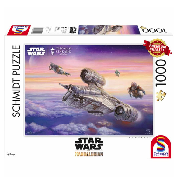 Thomas Kinkade: Star Wars The Mandalorian - The Escort - 1000 (Puslespil)