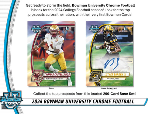 Topps Chrome Bowman University Football - Hobby Box