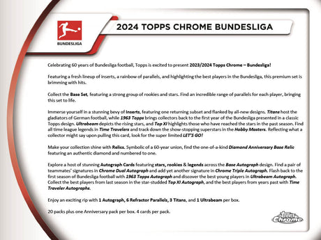 Topps Chrome Bundesliga 2023/24 - Hobby Box