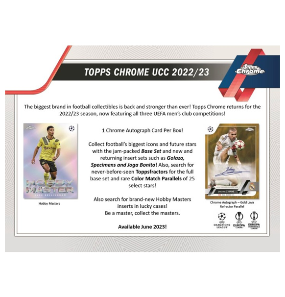 Fodboldkort Topps Chrome UEFA Club Competitions 2022/23 - Hobby Box