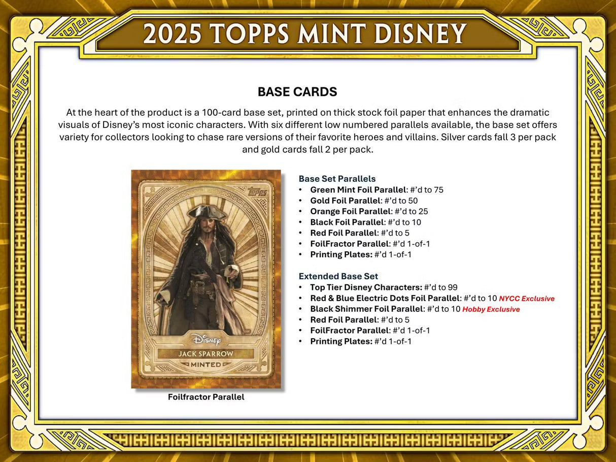 Topps Disney Mint 2025 - Hobby Box